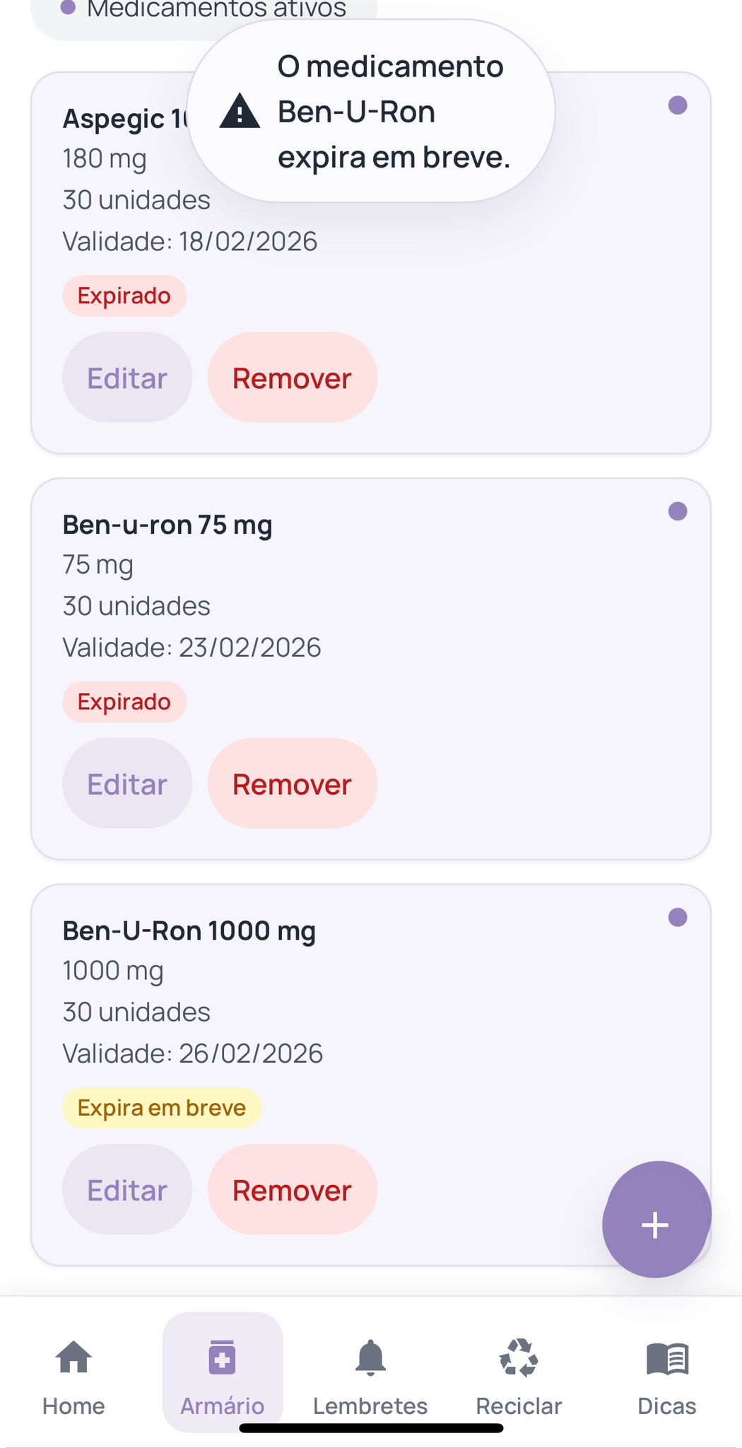 Resumo diário